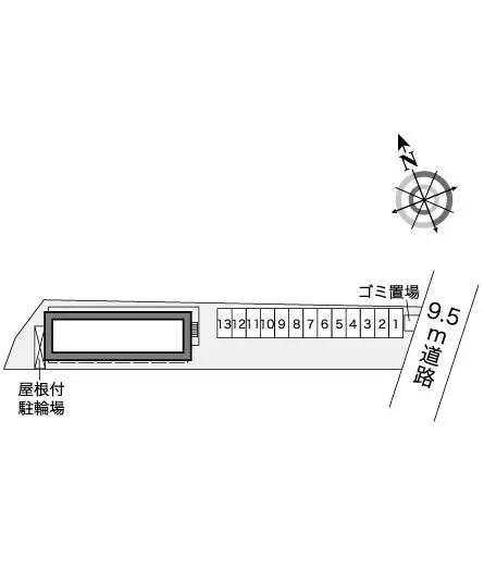 ★手数料０円★綾瀬市深谷中６丁目　月極駐車場（LP）